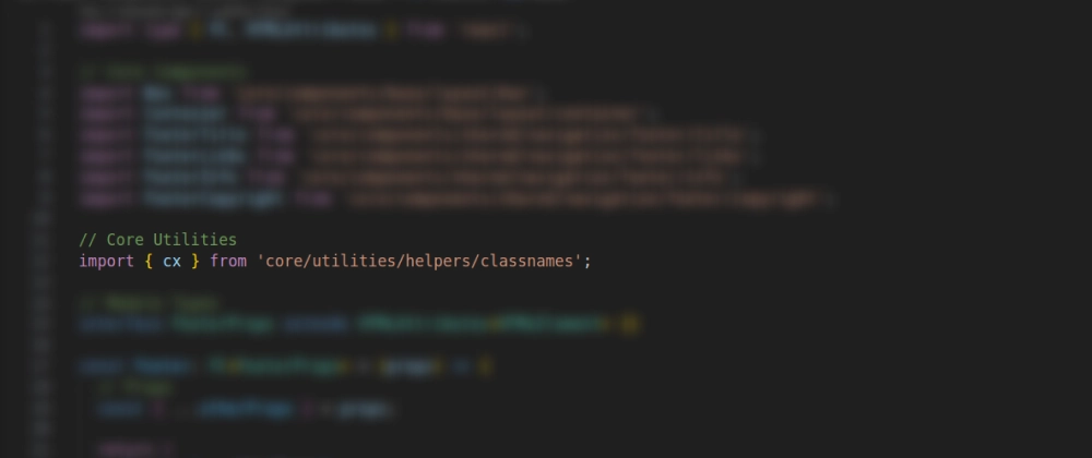 A screenshot of a react module importing cx utility